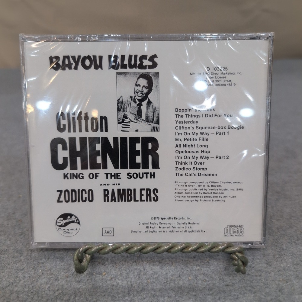 Clifton Chenier Bayou Blues CD Specialty Records Zodico Ramblers D103225 Zydeco - Picture 2 of 2
